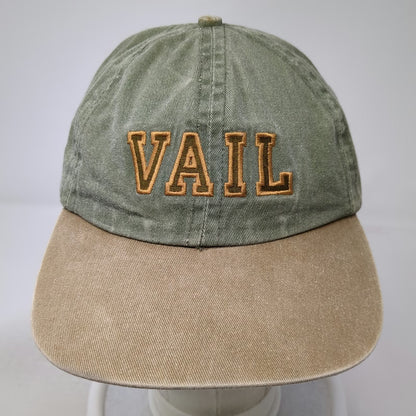 Imperial Baseball Cap Green Brown Gold One Size Vail Embroidered Hat Slideback