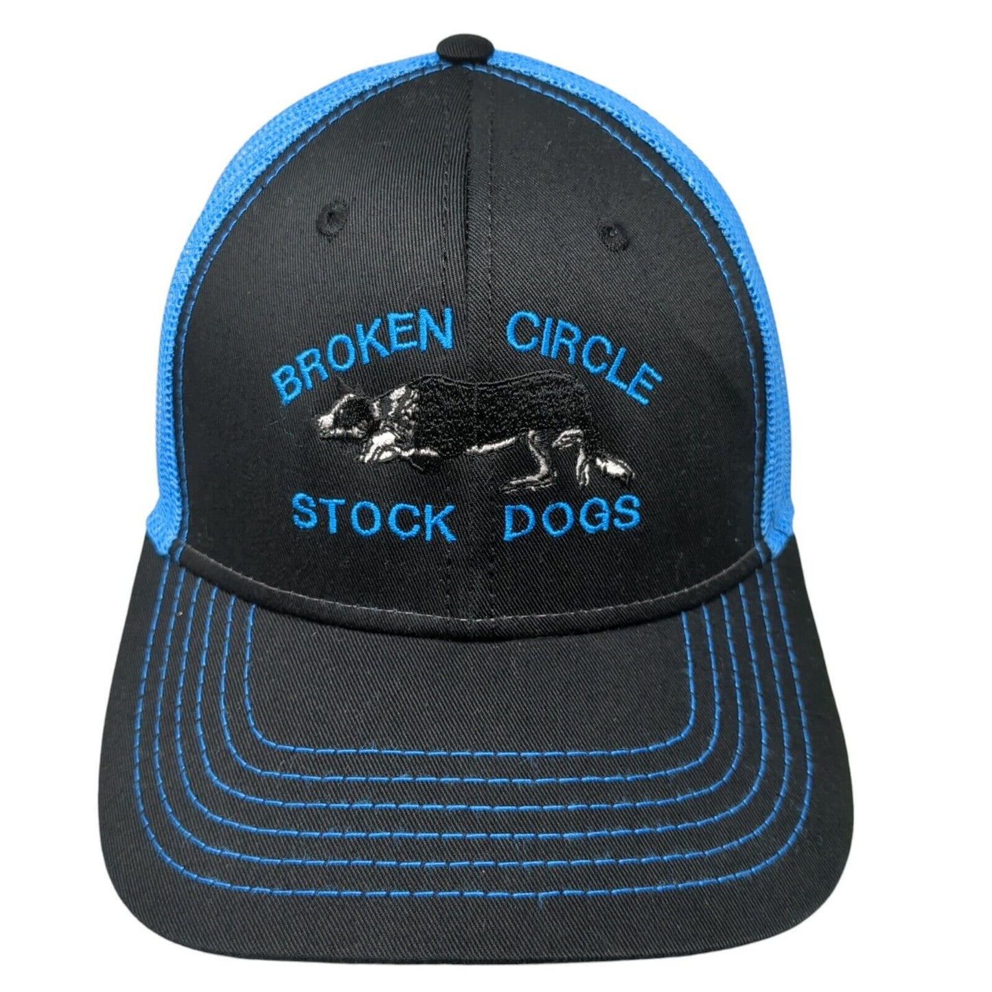 Broken Circle Stock Dogs Snapback Trucker Hat Multicolor OS Adjustable Otto