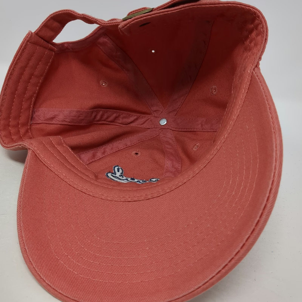Life is Good Baseball Cap Pink One Size Adjustable Hat Script Logo Slideback