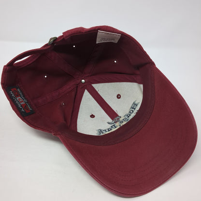 Hodge Park Golf Course Slideback Hat Red One Size American Dry Goods
