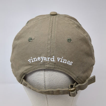 Vineyard Vines USA Flag Whale Slideback Hat Brown One Size Adjustable