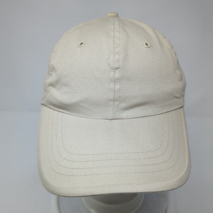 Faded Glory Strapback Hat Tan One Size Adjustable Blank Vent Holes
