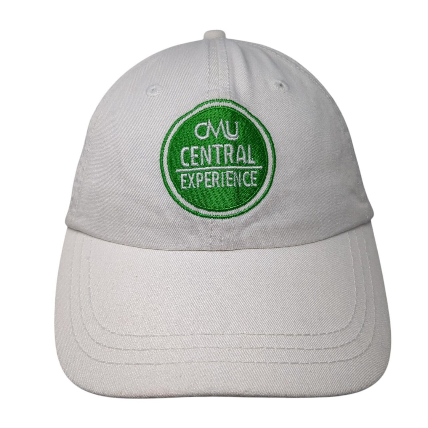 CMU Central Experience Slideback Hat White OS Adjustable Embroidered Sportsman