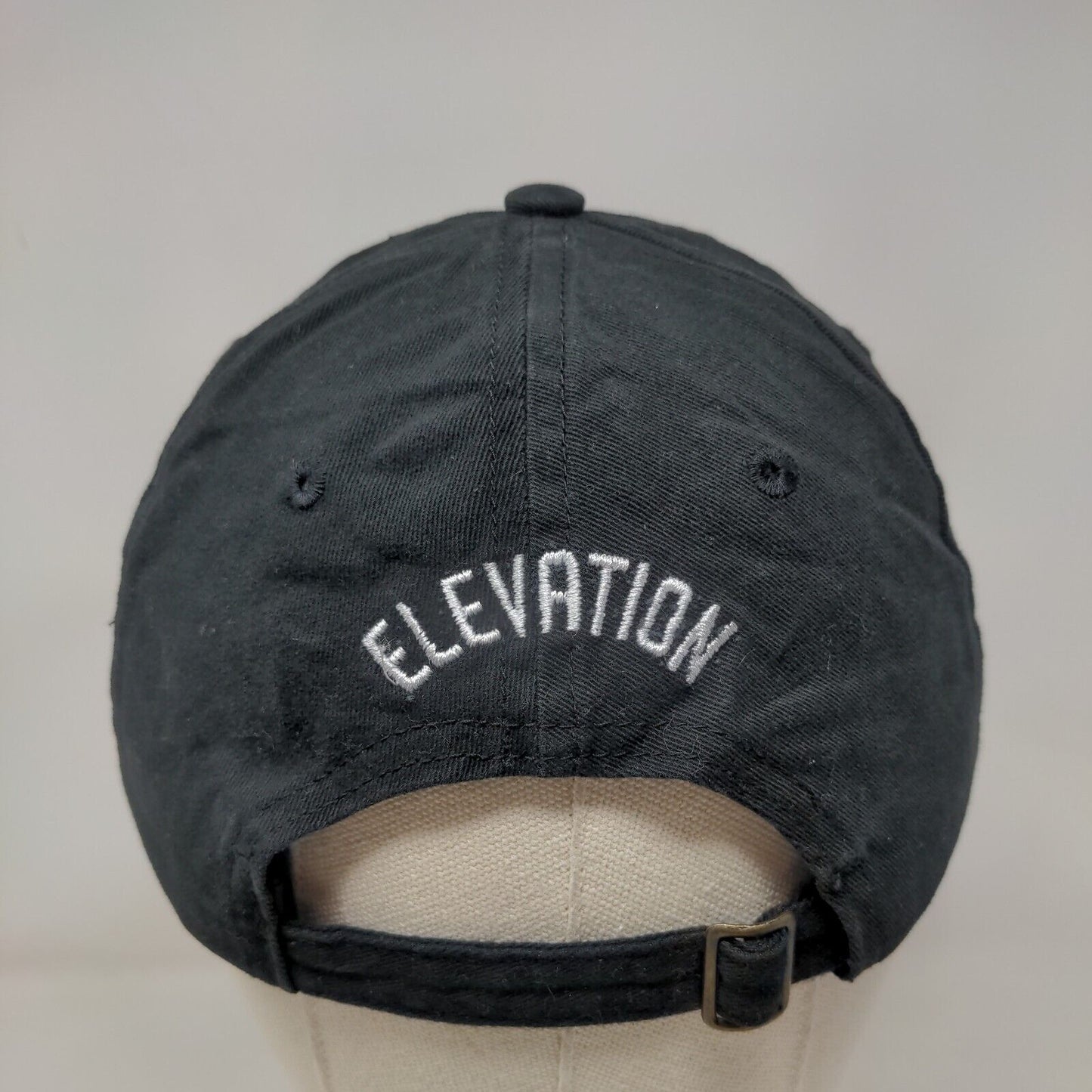 GVL ELevation Slideback Hat Black One Size Adjustable Embroidered Cotton BIG X