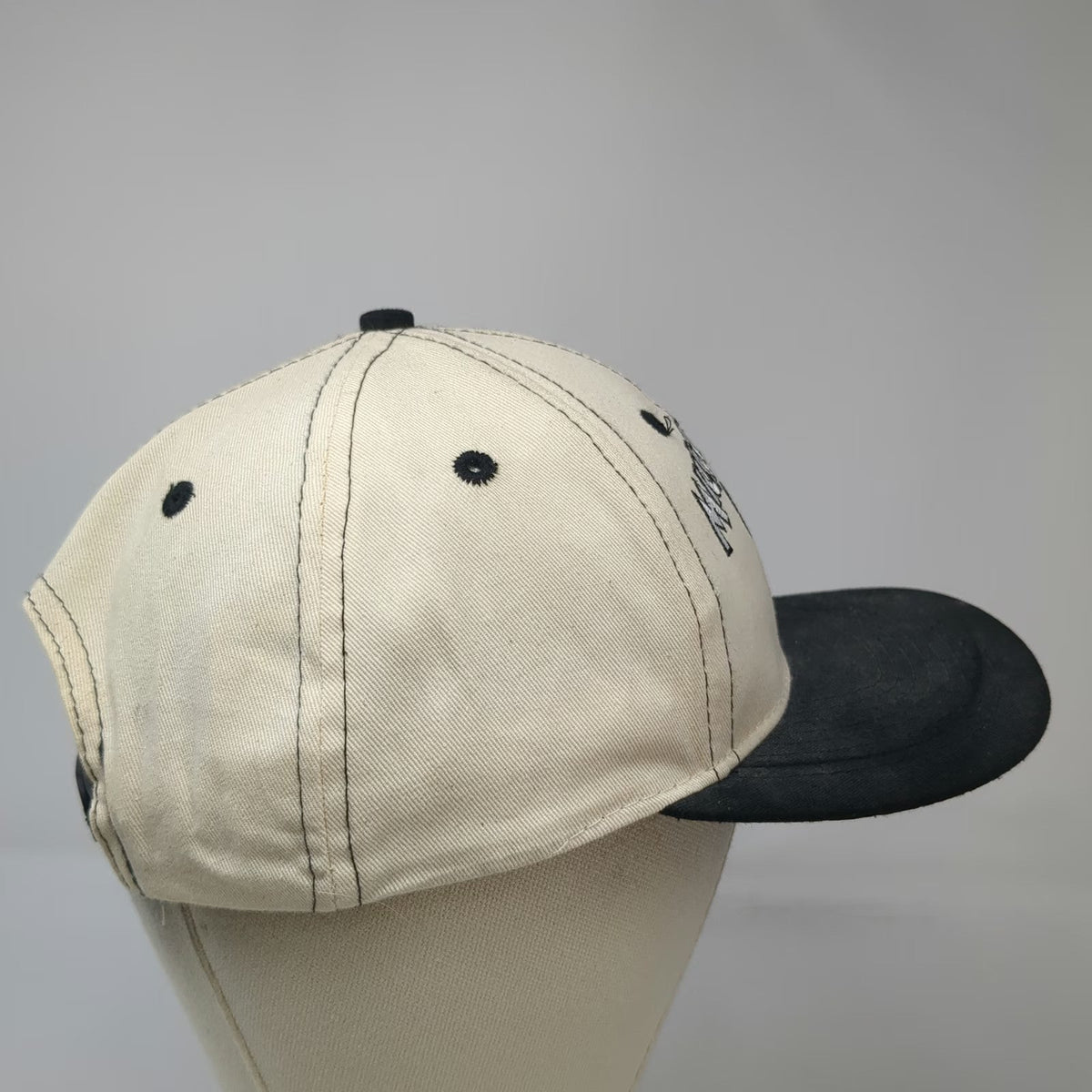 Fresh Caps Snapback Beige Black One Size Mickey Mouse Disney Embroidered Hat