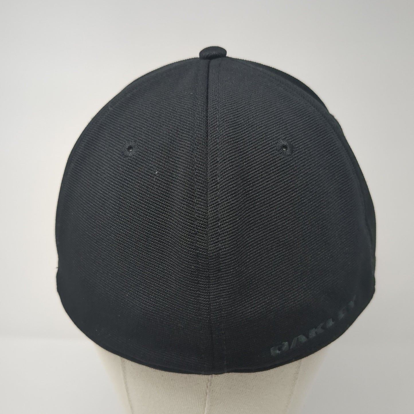 Oakley Logo USA Flag Fitted Hat Black XL Flex Stretch Classic Outdoor