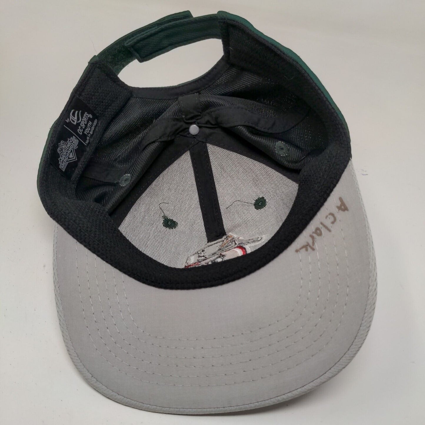 OC Sports Boy's Strapback Hat Green Gray Fort Wayne Tincaps Embroidered Logo