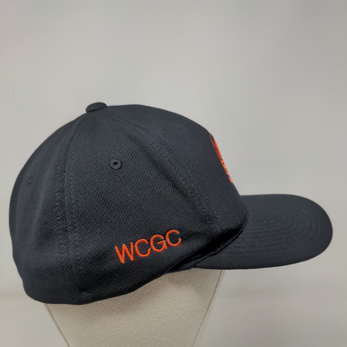 WCGC Fitted Hat Black L/XL Embroidered Lightweight Pacific Headwear Performance