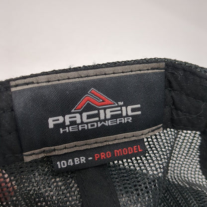 Thry Ving Media Snapback Rope Trucker Hat Black One Size Mesh Back