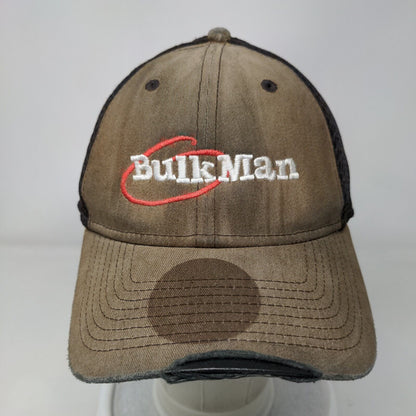 Bulk Man Mesh Back Fitted Hat Brown L/XL Colorblock New Era 39Thirty