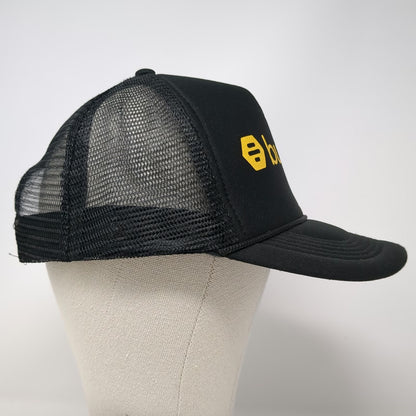 Bumble Trucker Hat Black One Size Mesh Snapback Foam Front Logo Dating App Promo
