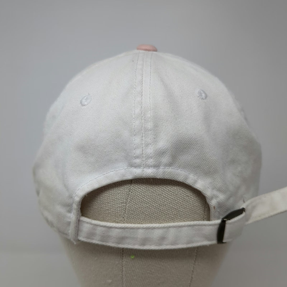 American Needle Baseball Cap White Pink One Size Chicago Cubs W Hat Slideback