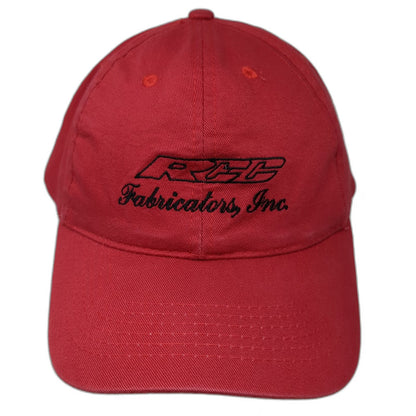 AMC Deluxe Headwear Baseball Cap Red One Size Strapback RFC Fabricators Logo Hat