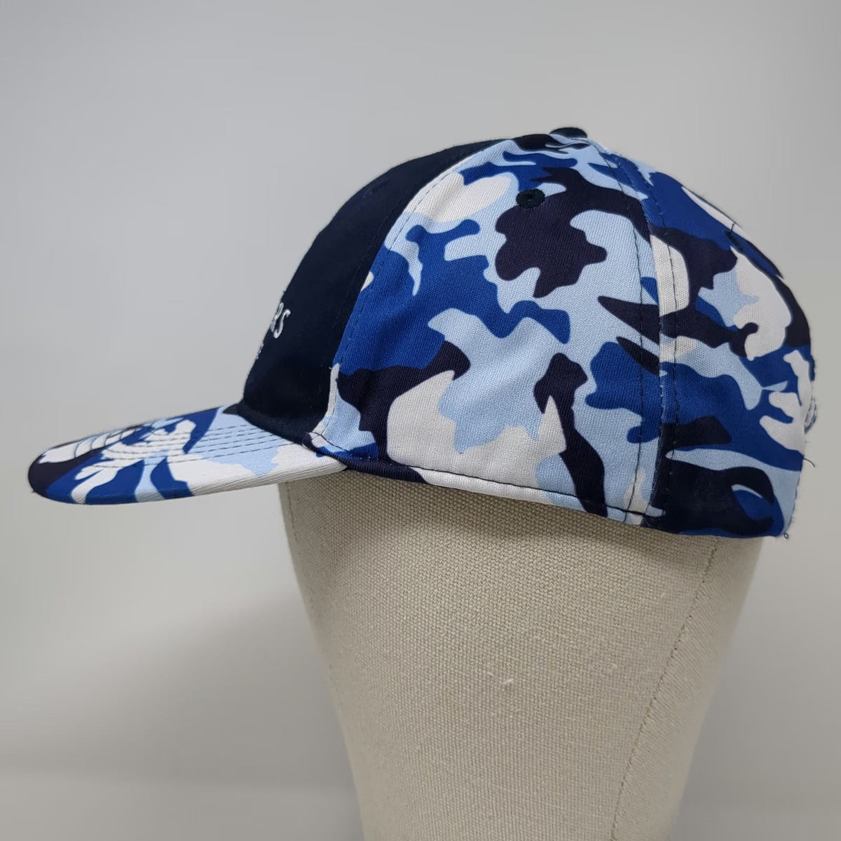 Headtoto Baseball Cap Blue White Camo Farmers Insurance One Size Embroidered Hat