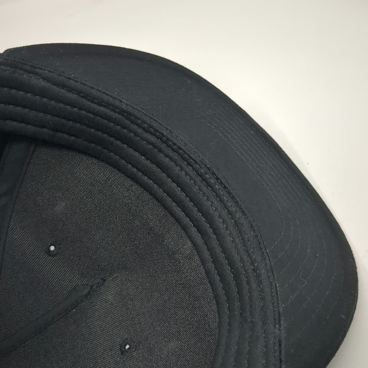 Illuminarium 5 Panel Black Hat Flat Bill Sonic Weld Snapback Rainbow W/Tags