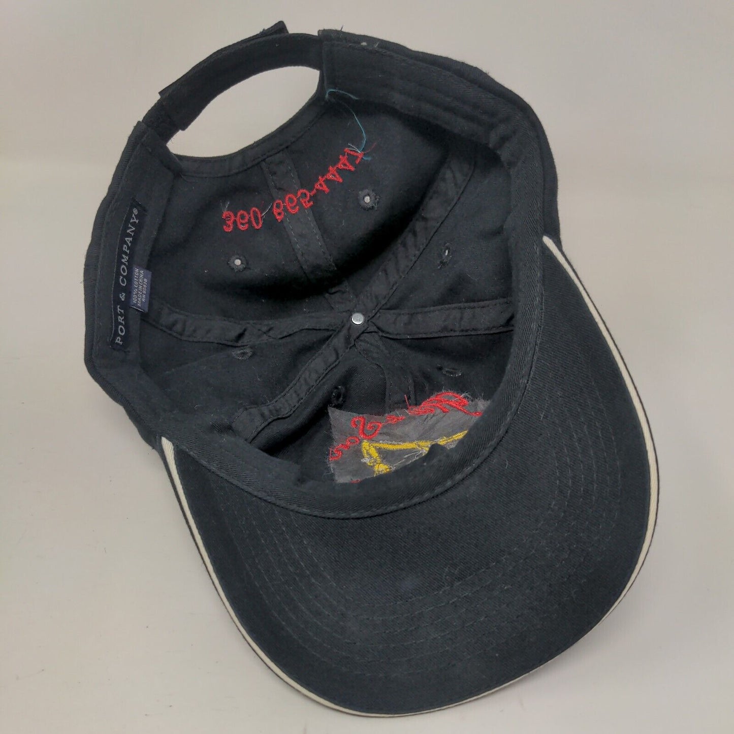 Hill & Son Excavating Strapback Hat Black One Size Port & Company