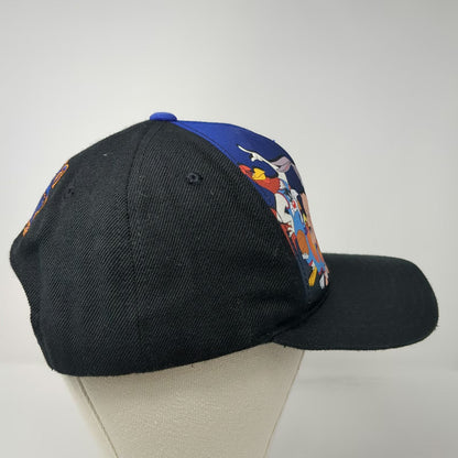 Space Jam Snapback Black One Size Tune Squad Graphic Embroidered Logo Movie Hat