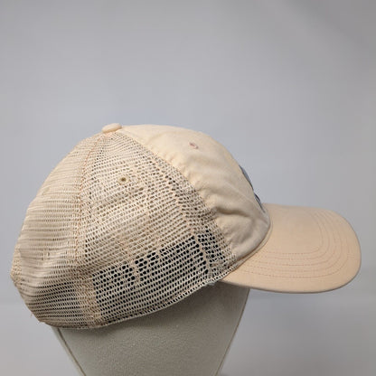 Carhartt Snapback Trucker Hat Tan One Size Adjustable Embroidered Mesh Back