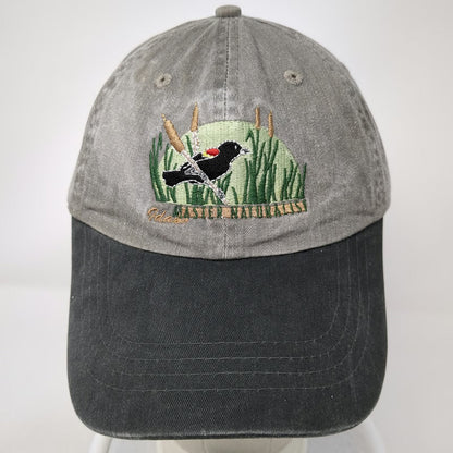Port & Company Baseball Cap Gray Black One Size Idaho Master Naturalist Bird Hat