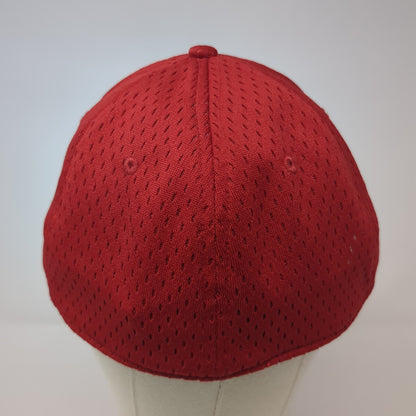 Letter A Fitted Hat Red XL Stretch Proflex By Outdoor Cap OC Sports