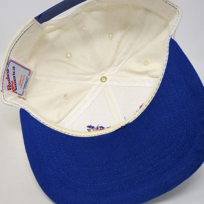 Rodeo America Snapback Hat White Blue One Size Bud Light Cup PBR Las Vegas Rodeo