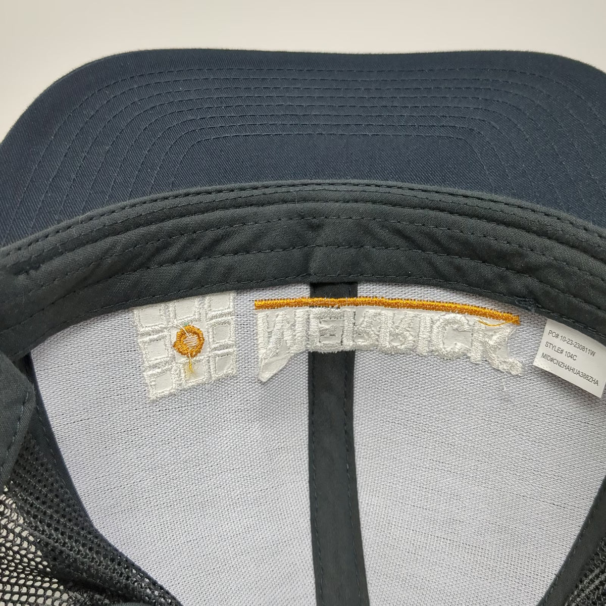 Pacific Headwear Trucker Hat Blue OSFM Hat Merrick Business Logo Mesh Snapback