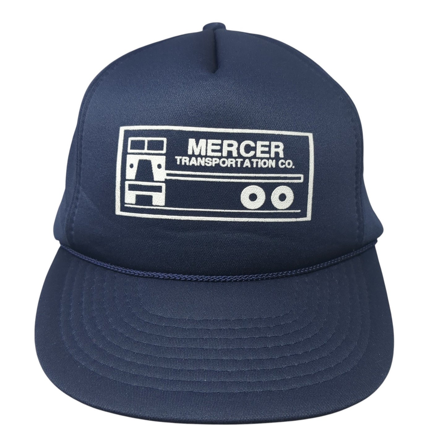 Mercer Transportation Co. Snapback Rope Trucker Hat Blue One Size Mohr's