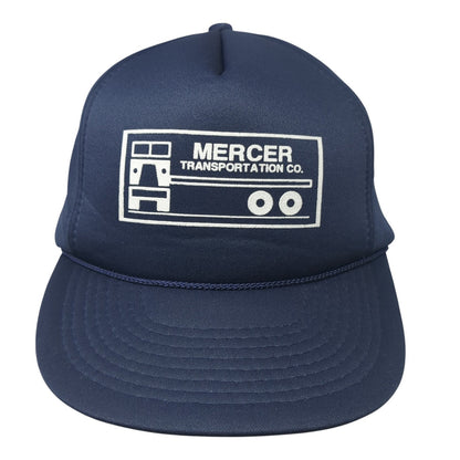 Mercer Transportation Co. Snapback Rope Trucker Hat Blue One Size Mohr's