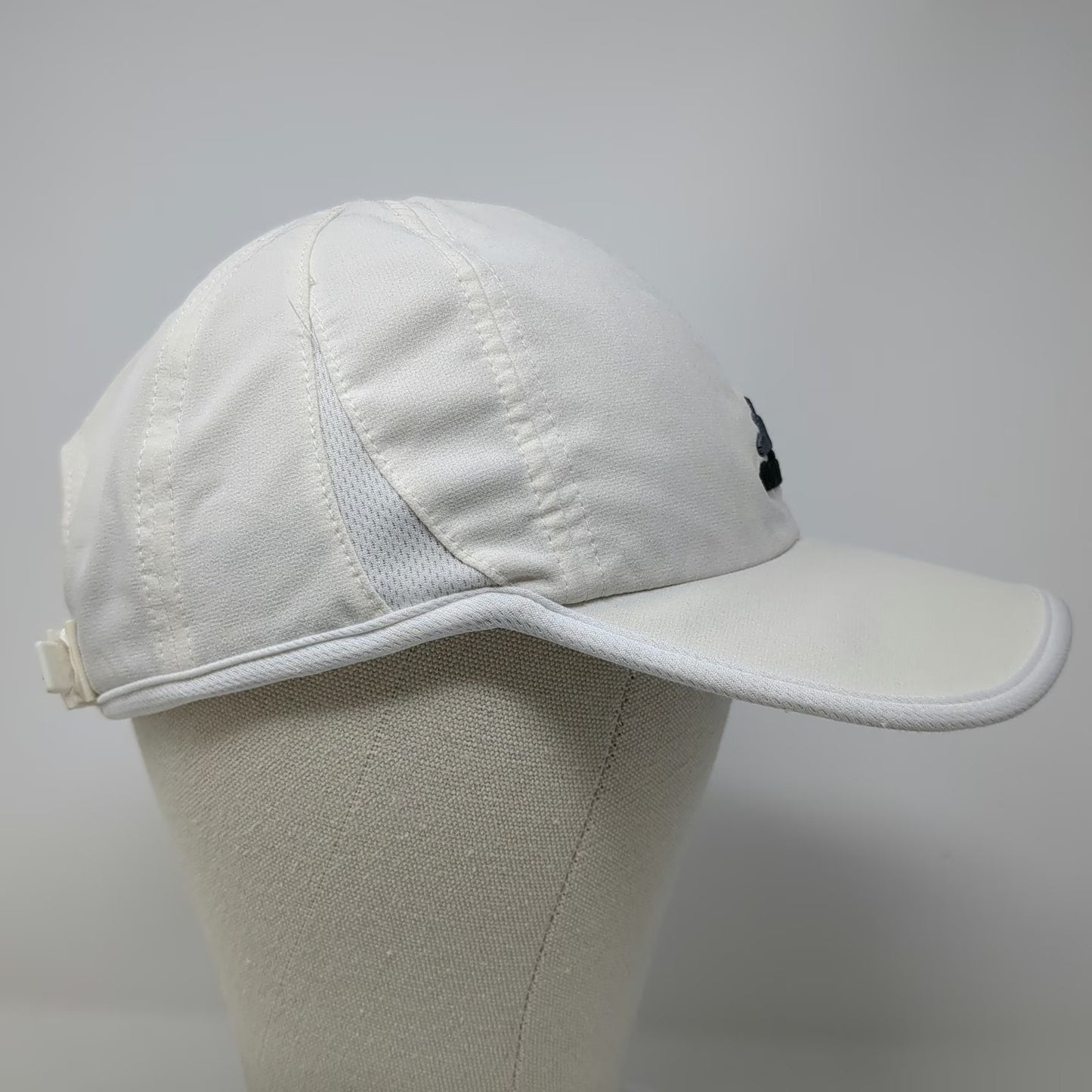 Adidas Baseball Cap White One Size Adizero Mesh Performance Strapback Hat