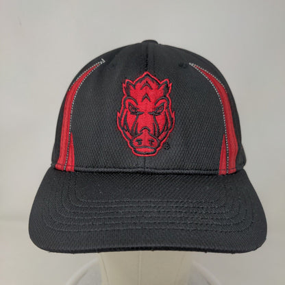 Russell Athletic Men's Strapback Hat Black Arkansas Razorbacks Embroidered Hog