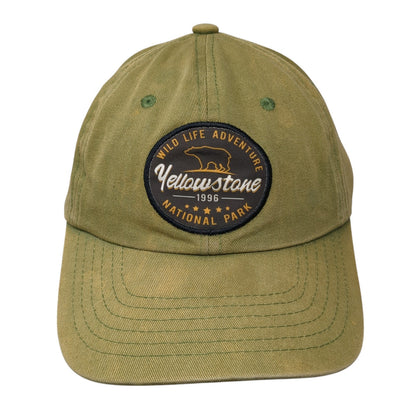 Yellowstone 1996 Wild Life Adventure National Park Baseball Cap Green One Size