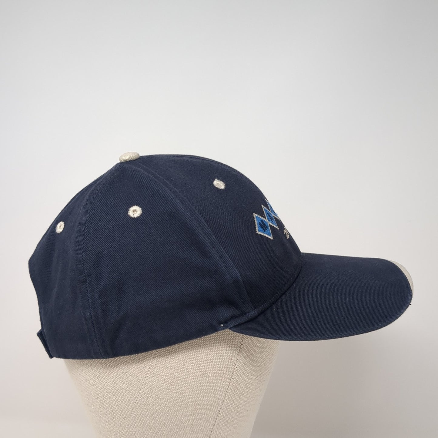 Macto 2011 Strapback Baseball Cap Blue OS Adjustable Embroidered Cap America