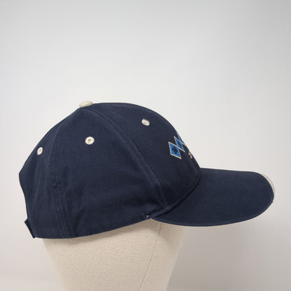 Macto 2011 Strapback Baseball Cap Blue OS Adjustable Embroidered Cap America