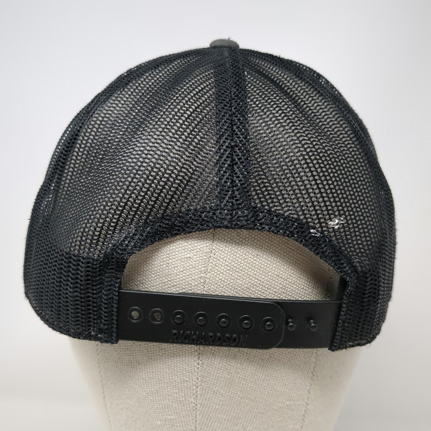 Richardson 5 Panel Gray One Size Mesh Snapback American Proud Diesel Power Hat