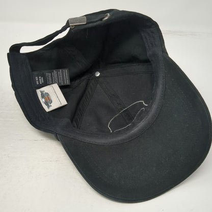 Harley-Davidson Baseball Cap Black One Size Rhinestone Skull Slideback Hat