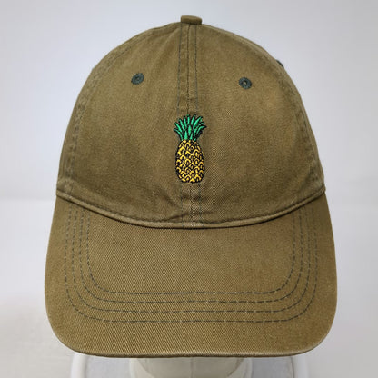 City Hunter USA Baseball Cap Green One Size Embroidered Pineapple Slideback Hat