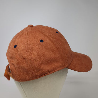 Devon & Jones Baseball Cap Orange One Size Faux Suede Coral Canyon Strapback Hat