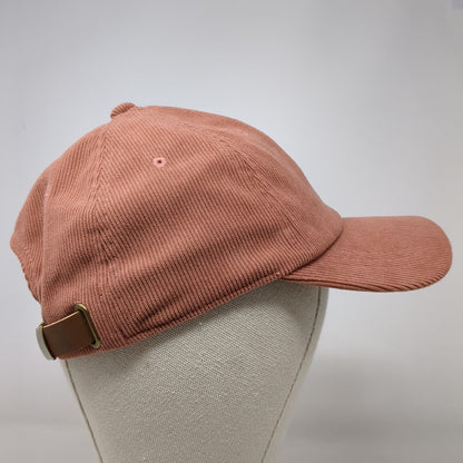 Universal Thread Slideback Hat Pink OSFA Adjustable Corduroy Blank