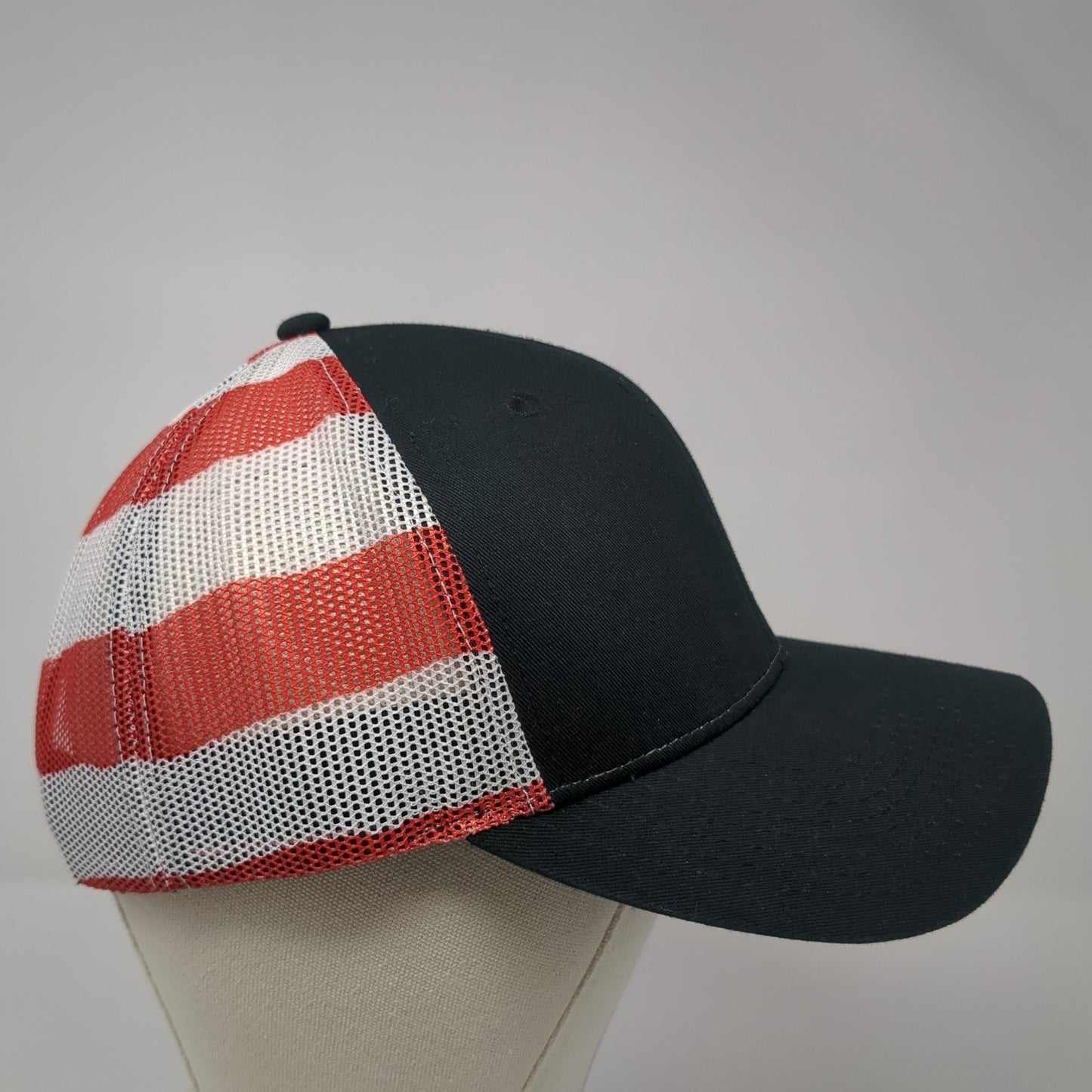 M Snapback Trucker Hat Multicolor OS Adjustable Patriotic Stars &Stripes Katl