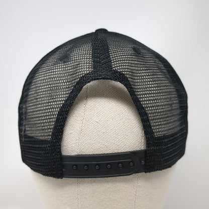 Cardo Trucker Hat Black One Size Snapback Mesh Cardo Systems Logo Flat Brim
