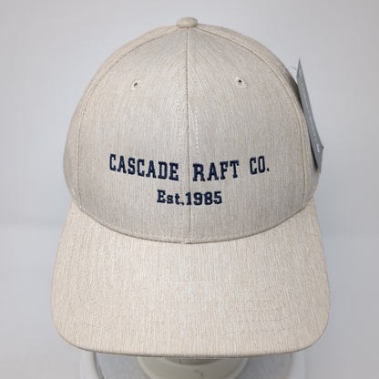 Cascade Raft Co. Est 1985 Snapback Hat Beige One Size Adjustable Lone Rock