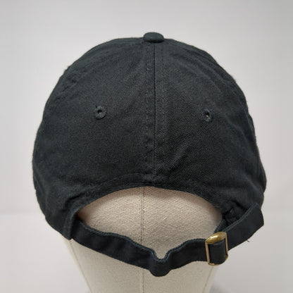 Compass Slideback Hat Black One Size Adjustable Embroidered 6 Panel