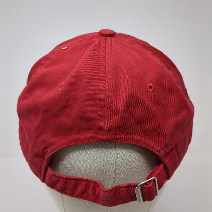 North Eastern Slideback Hat Red One Size Adjustable Nike Swoosh 6 Panel