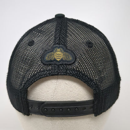 Ahead Trucker Hat Green One Size Patron XO Cafe Bee Logo Mesh Contrast Stitch