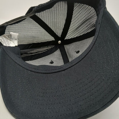 Columbia Trucker Hat Black One Size Sunset Pine Trees Mesh Back Snapback Hat