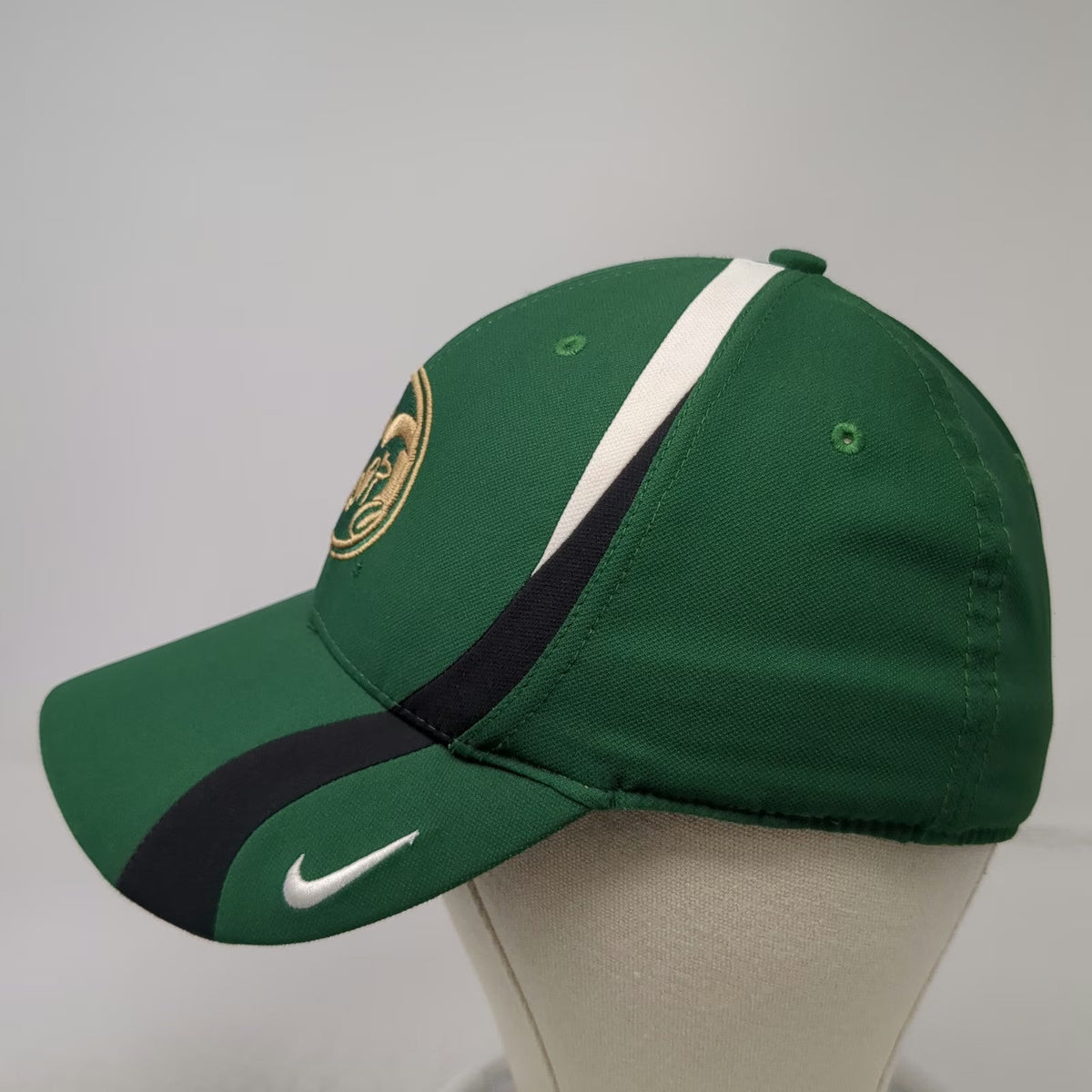 Nike Colorado State Rams NCAA Green Gold One Size Cap Dri-Fit Legacy 91 Logo Hat