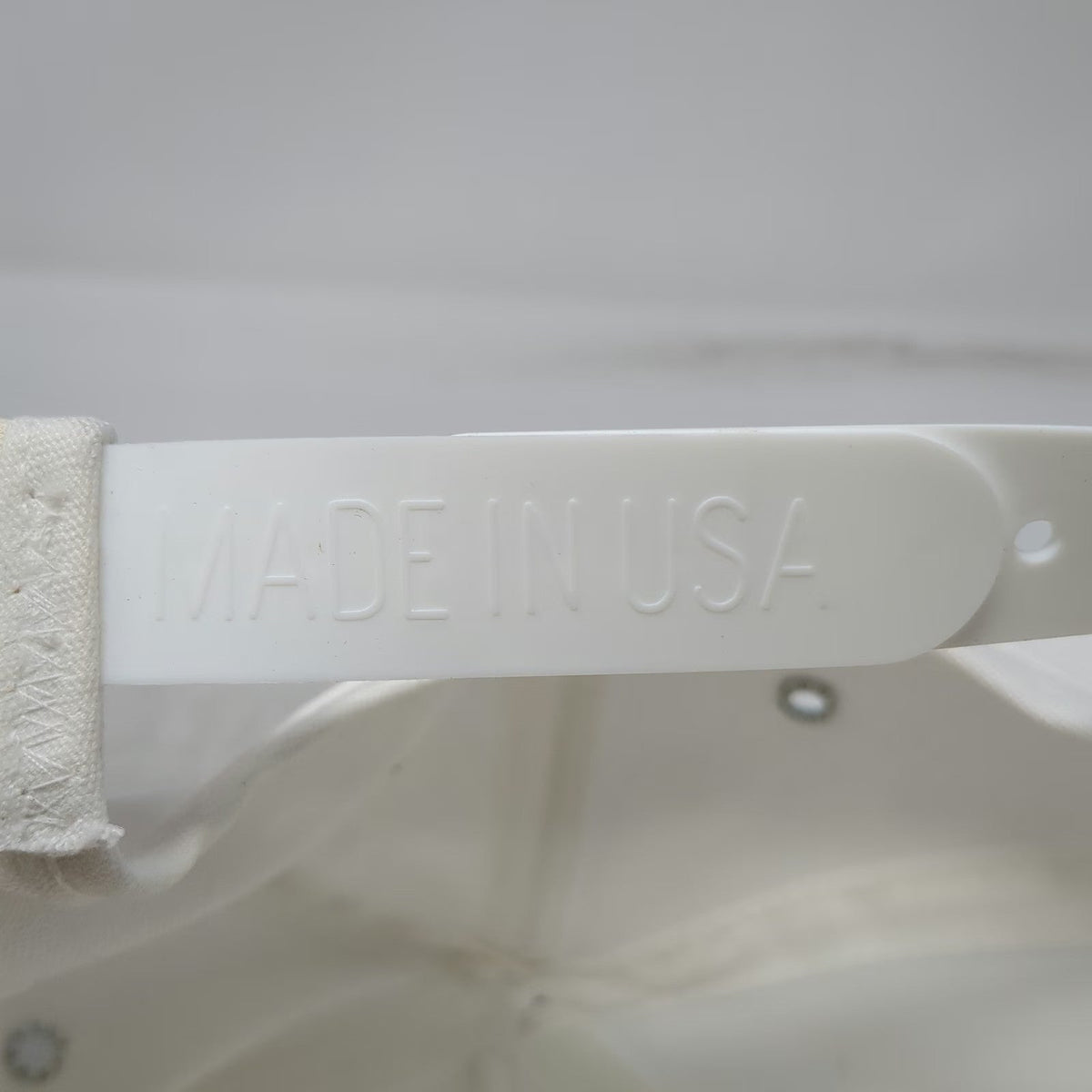 Kap King 5 Panel White Snapback Vandervegt Dairy ABS Logo Made USA Hat Vintage