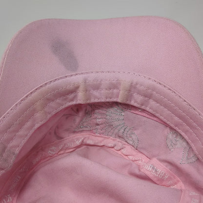 Kbethos Army Cap Pink One Size Beaded Cross Floral Glitter Cotton Adjustable Hat