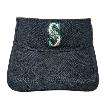 Seattle Mariners MLB New Era Visor Blue M Mesh Fitted Performance On-Field Hat