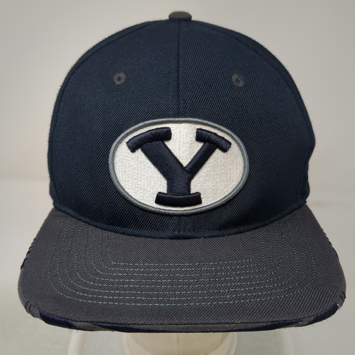 BYU Cougars NCAA Zephyr Blue Snapback One Size Utah Arch Underbrim Flat Bill Hat